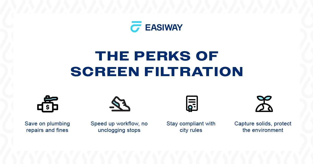 The benefits of screen filtration infographic