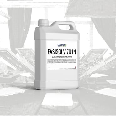 Easiway's 701 Screen Wash chemical that works miracles when it comes to reclaiming screens.
